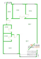 名流花园欧风苑3室2厅2卫196㎡户型图