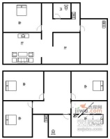 王府花园4室2厅2卫240㎡户型图