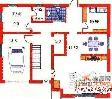 王府园中园4室2厅2卫285㎡户型图