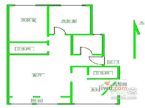 冠庭园3室1厅2卫150㎡户型图