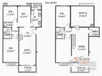 龙禧苑5室2厅2卫265㎡户型图