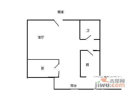 典雅庄园1室1厅1卫81㎡户型图