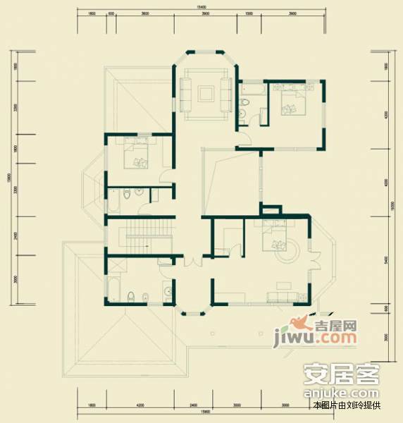 保利垄上5室3厅6卫638㎡户型图