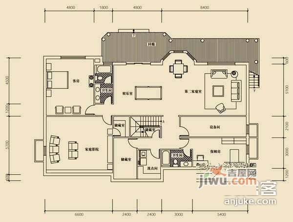 保利垄上4室2厅4卫537㎡户型图