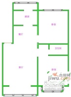 富来宫温泉公寓2室2厅1卫89㎡户型图