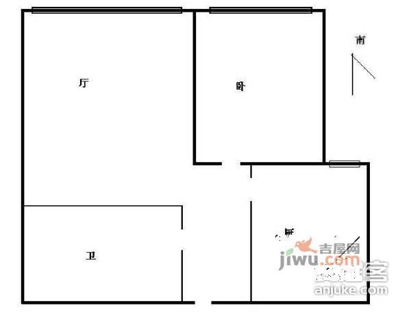 智汇润池讲礼新村1室1厅1卫88㎡户型图