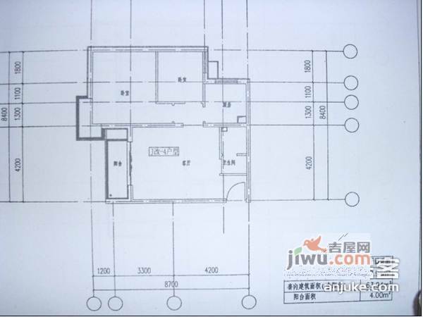 尚品福城2室1厅1卫110㎡户型图