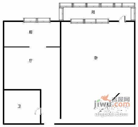 庄胜广场1室1厅1卫173㎡户型图