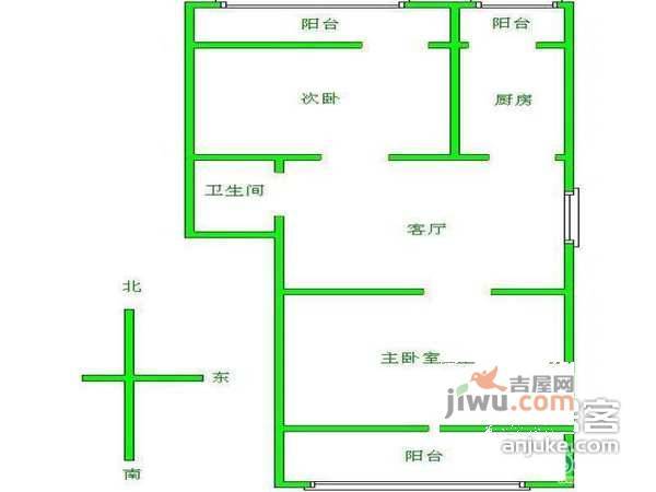 富卓花园3室2厅2卫160㎡户型图