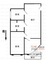 椿树园小区2室1厅1卫99㎡户型图