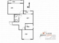 育人里小区2室1厅1卫78㎡户型图