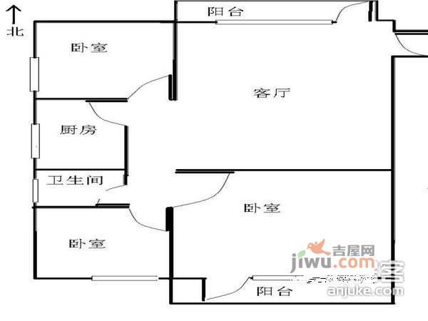 乐城3室2厅2卫139㎡户型图