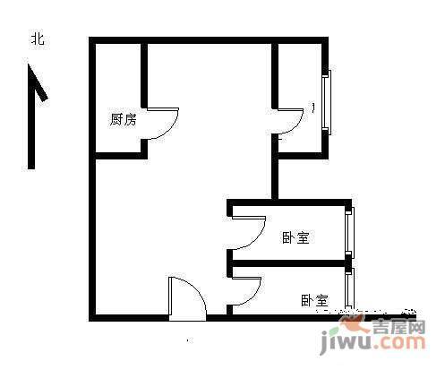 似海怡家1室1厅1卫68㎡户型图