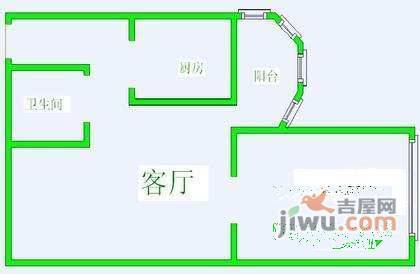 似海怡家1室1厅1卫68㎡户型图