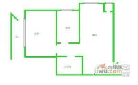 乐城小区2室1厅1卫104㎡户型图