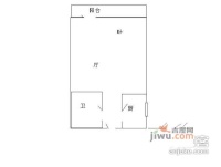 感化胡同小区1室1厅1卫45㎡户型图