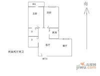 感化胡同小区2室1厅1卫68㎡户型图