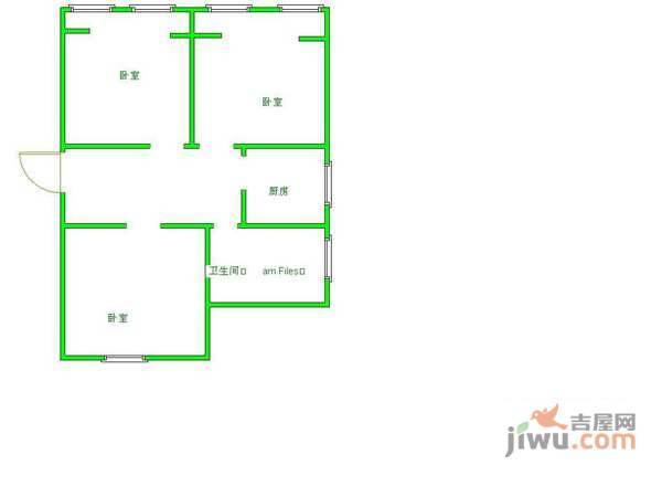 汽南小区3室1厅1卫115㎡户型图