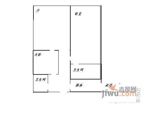 西派国际公寓2室1厅2卫139㎡户型图