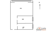 西直门外南路1室1厅1卫50㎡户型图