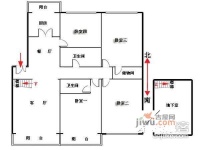 雅安国际公寓3室2厅2卫185㎡户型图