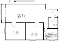 大龙公寓2室1厅1卫98㎡户型图