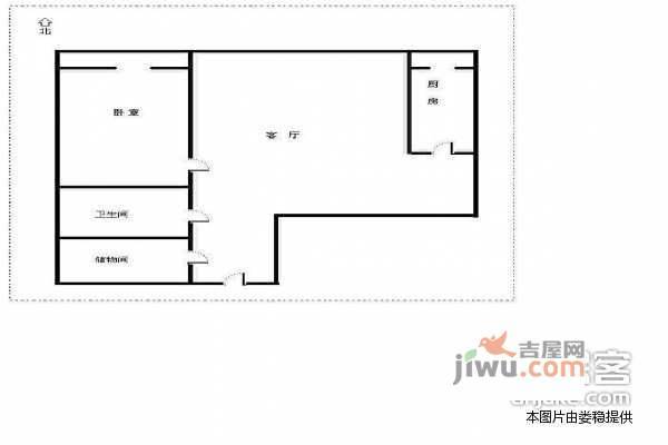 康堡财富堡座1室1厅1卫98㎡户型图