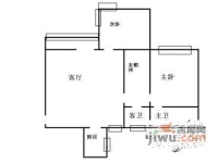 胜古家园2室1厅2卫94㎡户型图