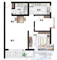 石韵浩庭2室2厅1卫111㎡户型图