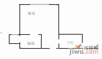 慧谷金色家园1室0厅1卫50㎡户型图