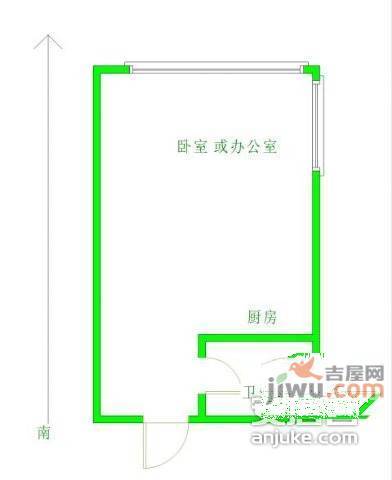 北京香颂1室0厅1卫48㎡户型图