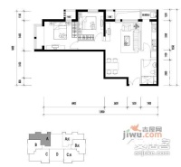 北京香颂2室2厅1卫116㎡户型图