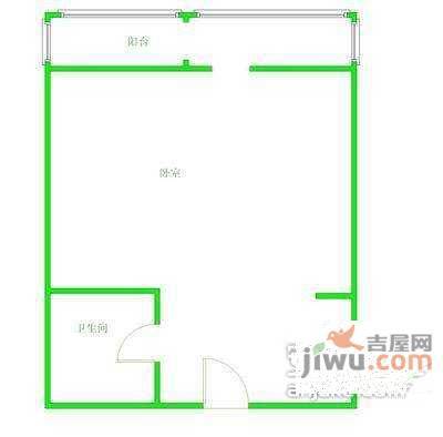 青春无限1室1厅1卫70㎡户型图