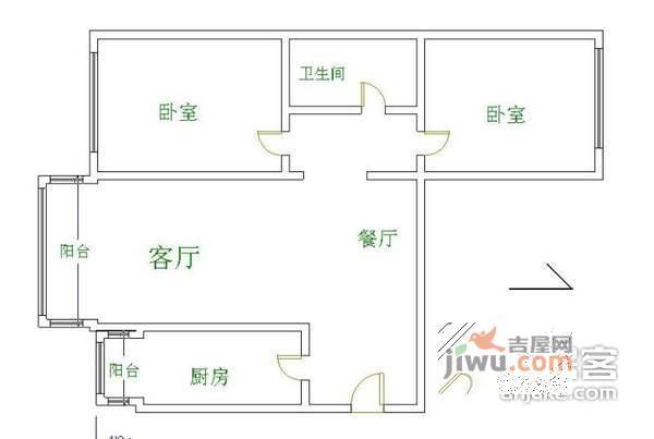 新纪元公寓3室2厅2卫172㎡户型图