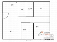 帝景花园3室2厅1卫86㎡户型图