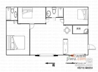 紫荆花园1期3室2厅2卫85㎡户型图