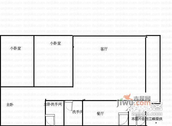 丽都花园3室2厅2卫109㎡户型图