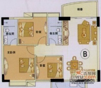 东田丽园二期4室2厅4卫158㎡户型图