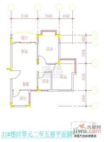 悠然山庄2室1厅1卫65㎡户型图