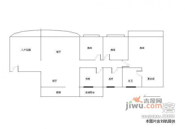 新天美地花园5室2厅3卫168㎡户型图