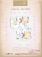 东田丽园3室2厅3卫147㎡户型图
