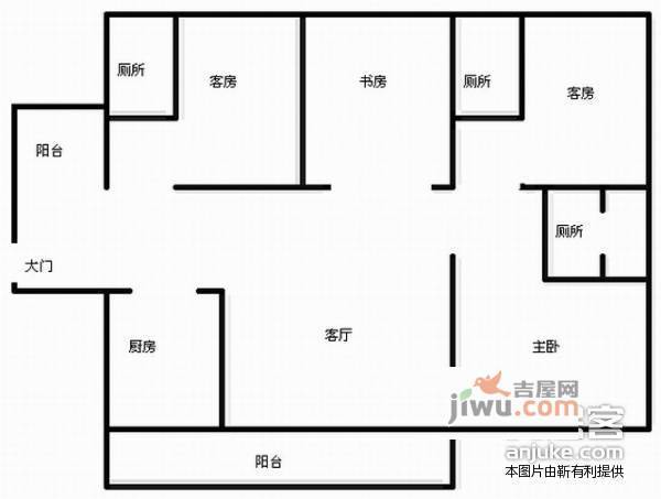 光大锦绣山河四期观园4室2厅2卫150㎡户型图