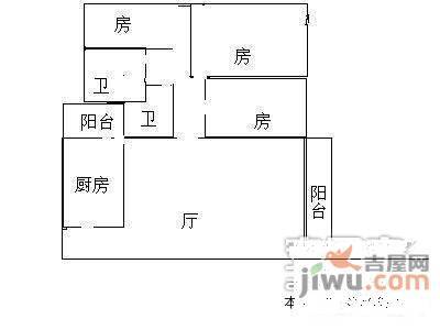 万科松山湖1号4室2厅2卫190㎡户型图