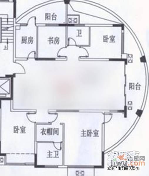 理想07694室2厅2卫170㎡户型图