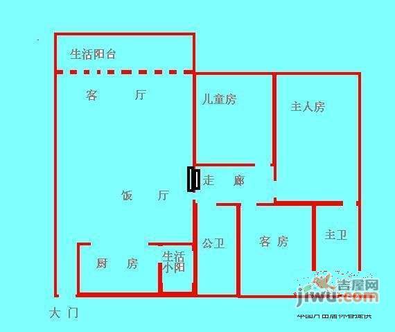 石竹新花园3室2厅2卫153㎡户型图