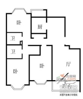 中惠新城4室2厅2卫156㎡户型图