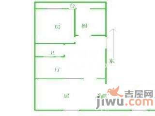 君莲生活小区2室1厅1卫85㎡户型图