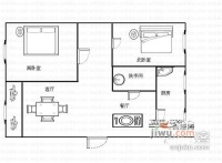 繁盛苑2室1厅1卫88㎡户型图