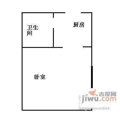 金家巷1室0厅1卫13㎡户型图