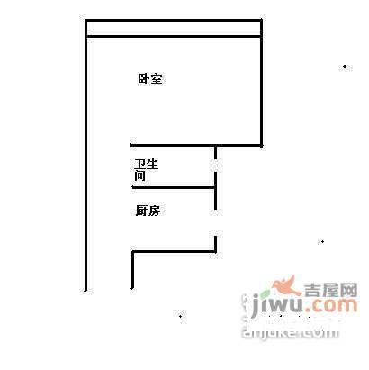 金家巷1室0厅1卫13㎡户型图